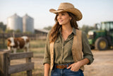 Look feminino estilo agro sem exagero