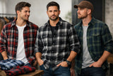 Guia de camisa xadrez masculina