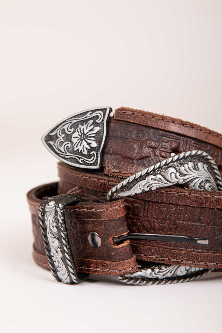 CINTO COURO FIVELA METAL 10077