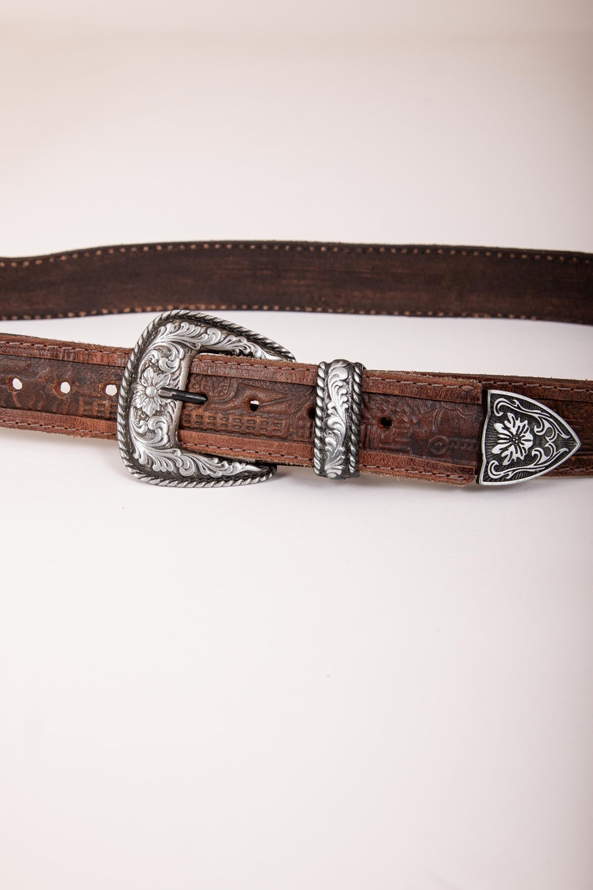 CINTO COURO FIVELA METAL 10077