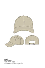 BONE HIG STRAP SARJA BORDADO 120342C