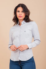 Camisa Feminina Básica Manga Longa | 12101L