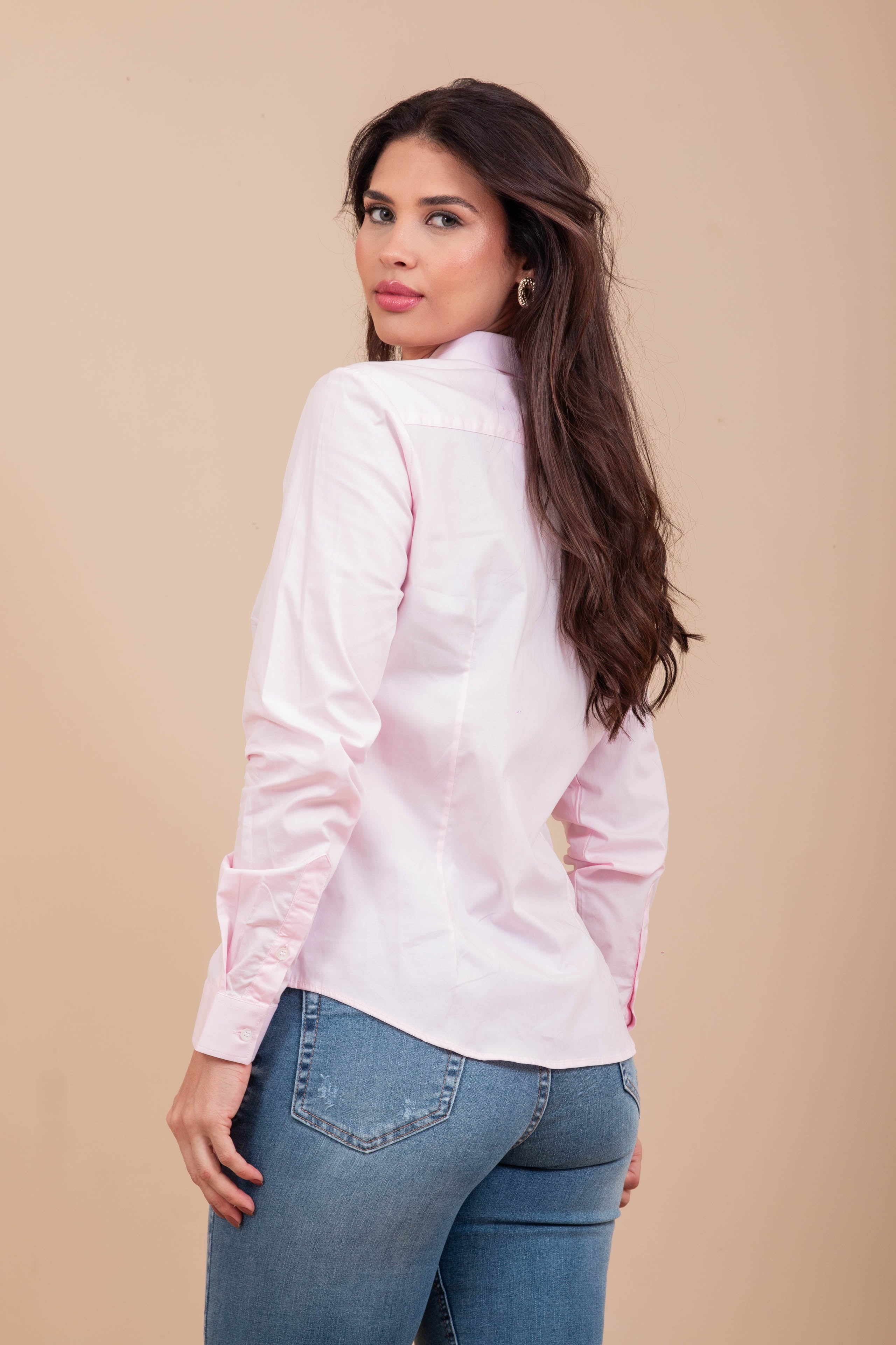 Camisa Feminina Básica Manga Longa | 12101L