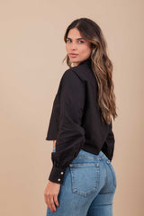 Camisa Cropped Feminina - 12144L