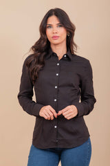 Camisa Feminina Manga Longa Básica | 12219L