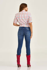 CAMISA OVERSIZED SARJA BORDADA 12281L