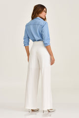 CAMISA REGULAR JEANS BORDADA 12291L