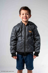 Jaqueta Infantil Puffer Cinza Custom X - 16002i