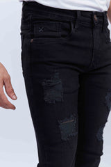 Calça Jeans Skinny Masculina Destroyed - 18001