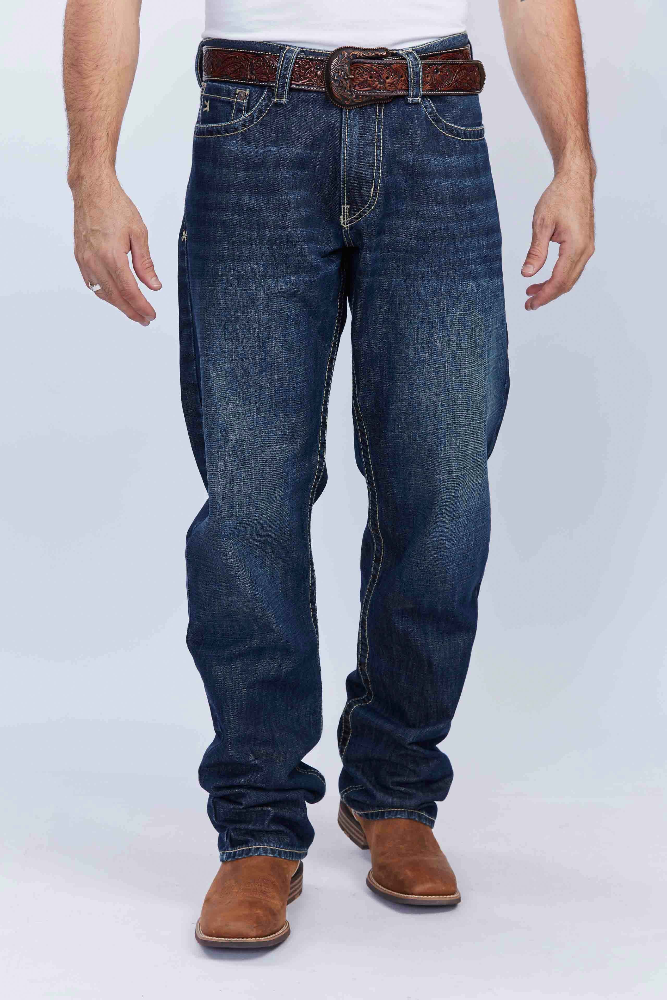 CALCA JEANS X3 RELAXED RIGID BORDADA 18025