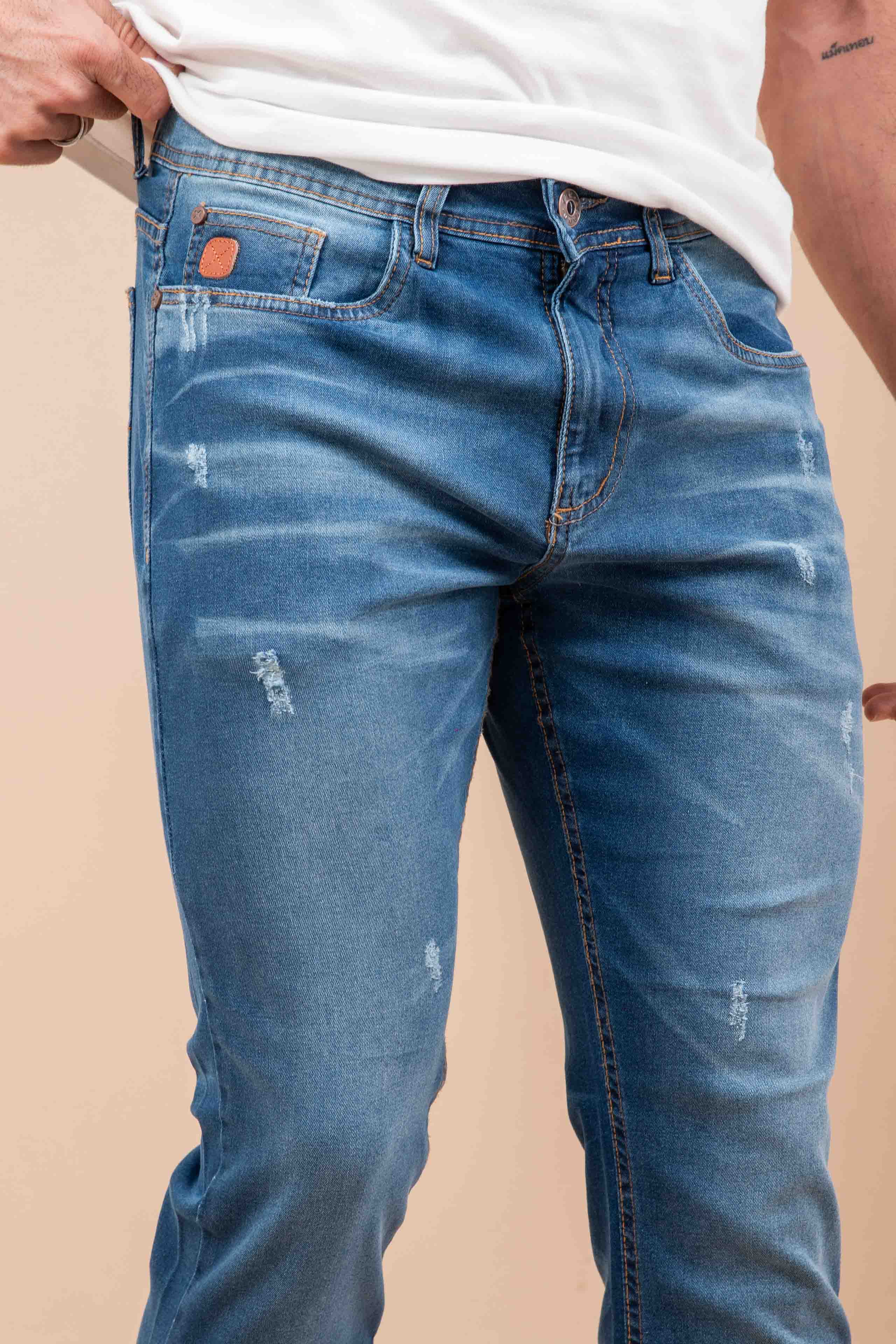 Calça Custom Slim Denim - 18194