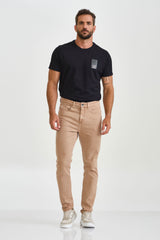 CALCA JEANS REGULAR STRETCH BORDADA 18288