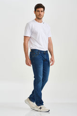 CALCA JEANS SLIM STRETCH BORDADA 18292
