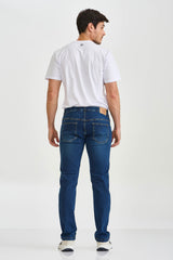 CALCA JEANS SLIM STRETCH BORDADA 18292