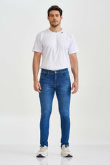 CALCA JEANS SLIM STRETCH BORDADA 18293