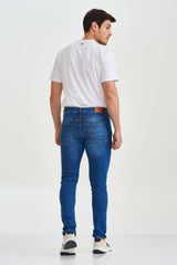 CALCA JEANS SLIM STRETCH BORDADA 18293