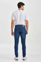 CALCA JEANS REGULAR STRETCH BORDADA 18296