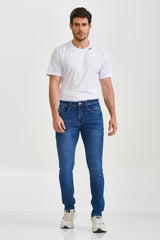 CALCA JEANS SLIM STRETCH BORDADA 18299