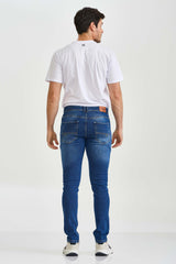 CALCA JEANS SLIM STRETCH BORDADA 18299