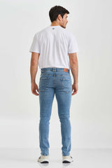 CALCA JEANS SLIM STRETCH BORDADA 18304