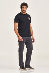 CALCA JEANS 5 POCKETS STRETCH BORDADA 18307