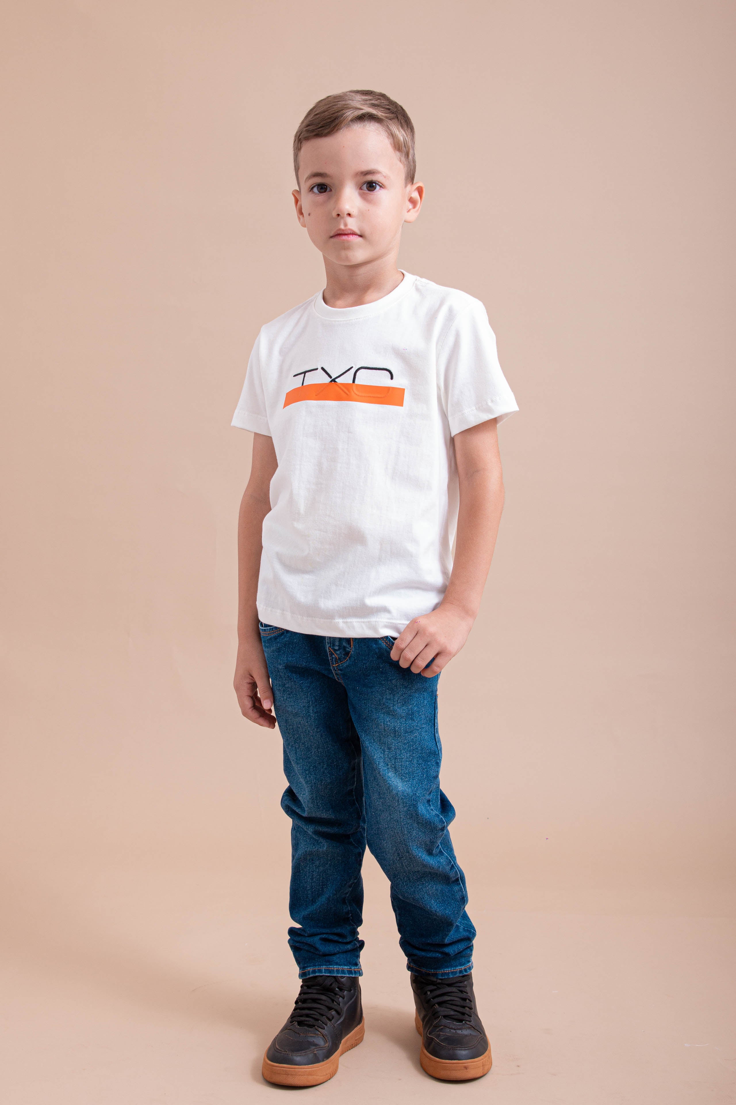 Camiseta Infantil Custom MC Bordada 191945i