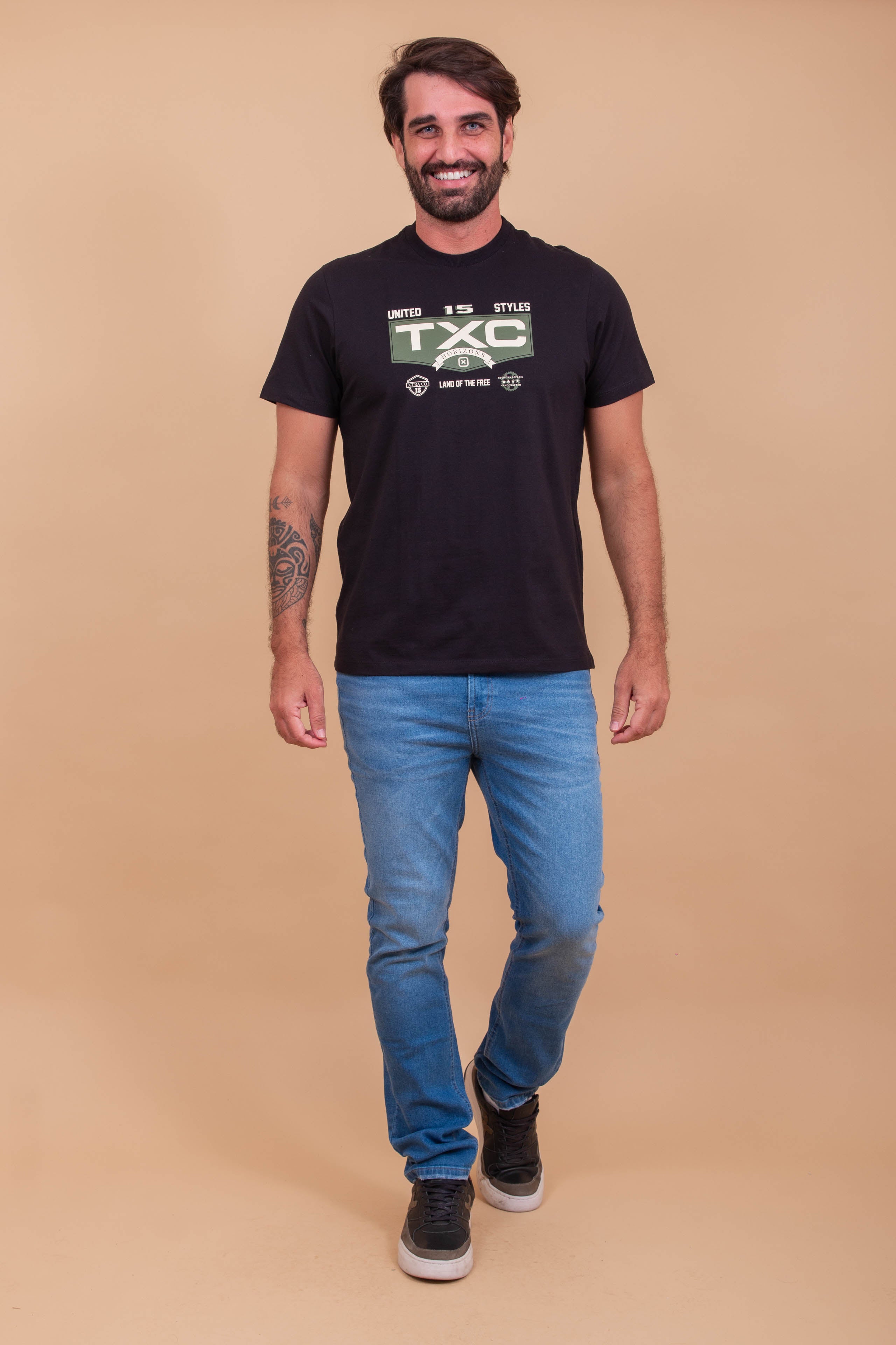 CAMISETA REGULAR CUSTOM ESTAMPADA 192186