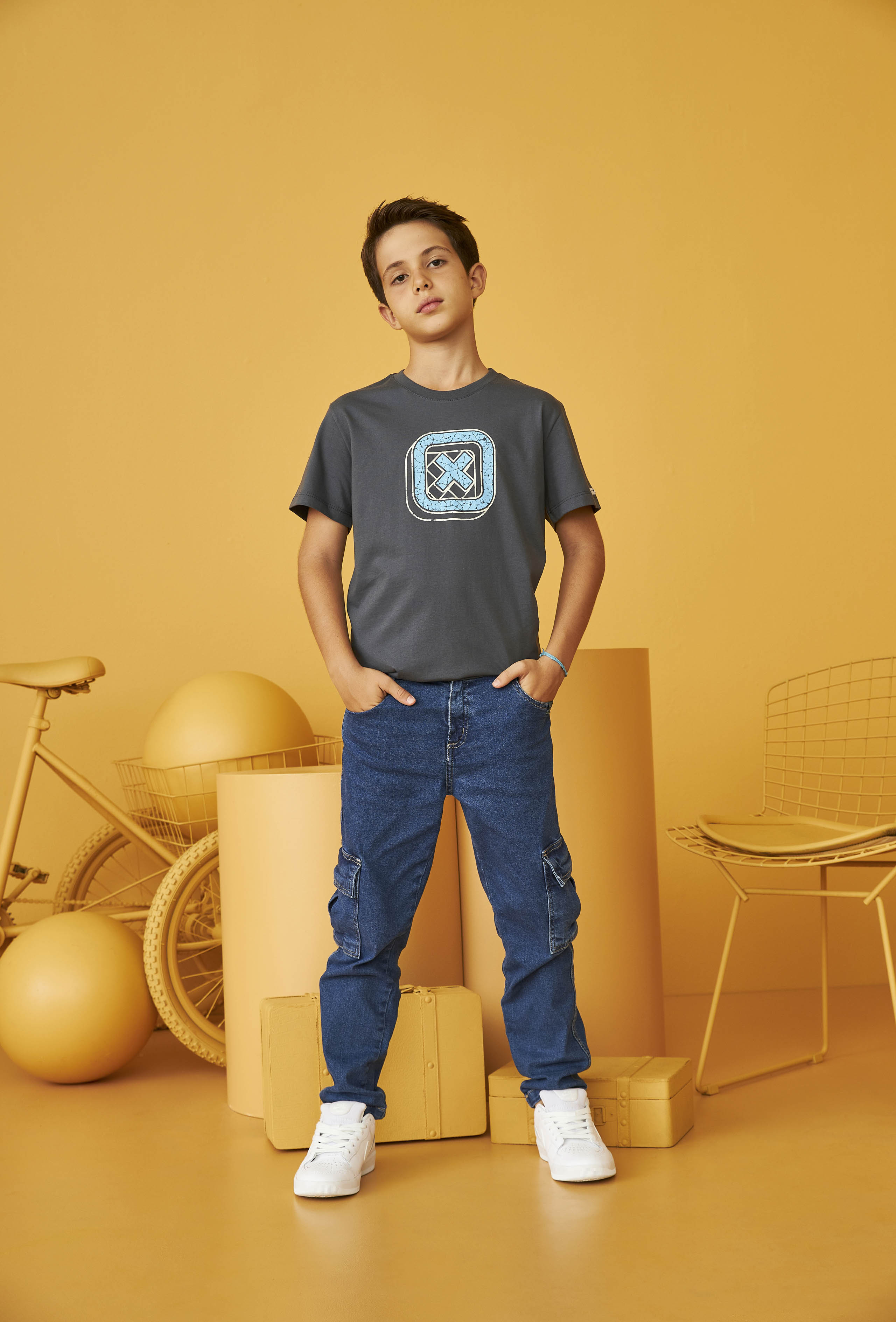 CAMISETA REGULAR CUSTOM ESTAMPADA 192251i INFANTIL