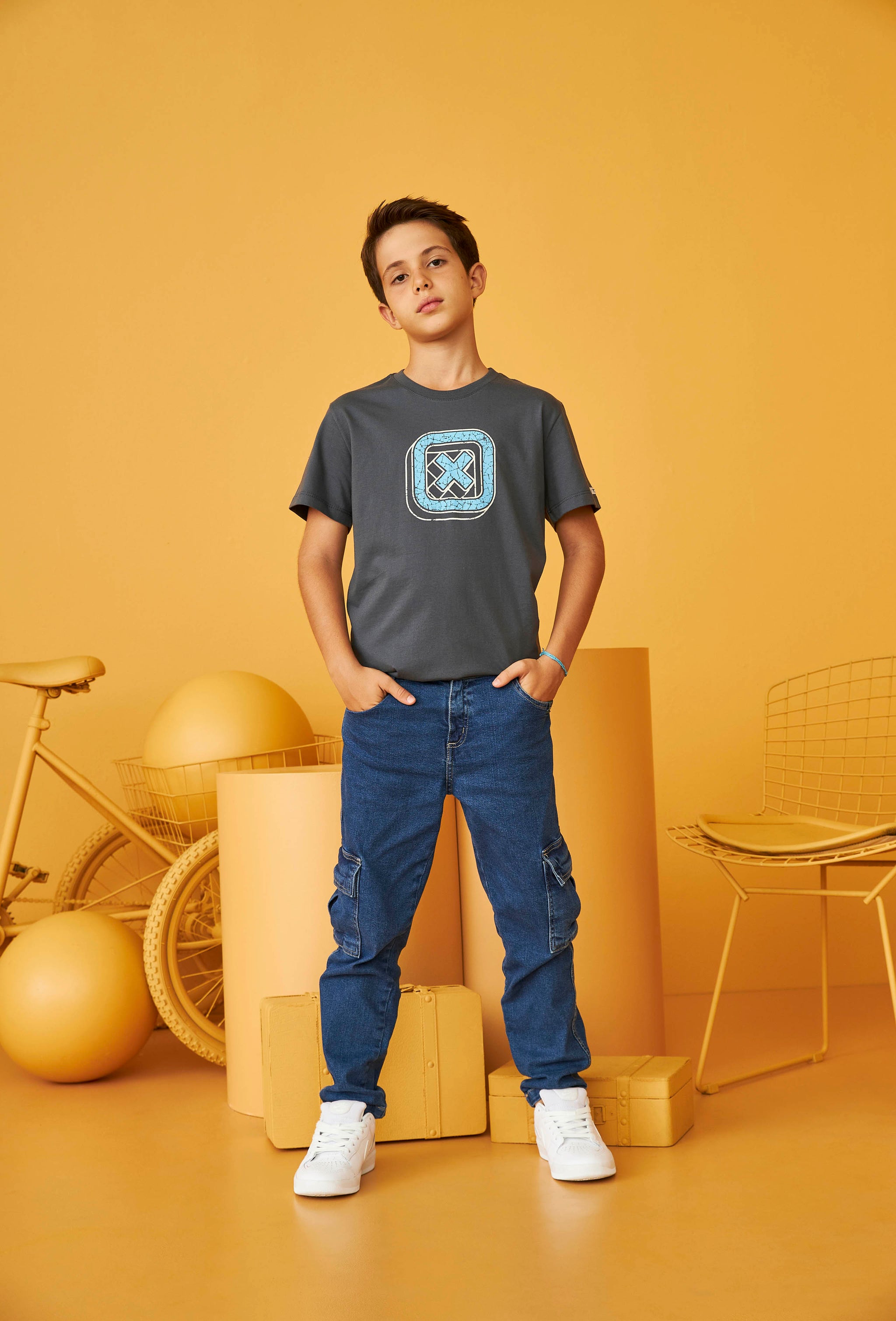 CAMISETA REGULAR CUSTOM ESTAMPADA 192251i INFANTIL