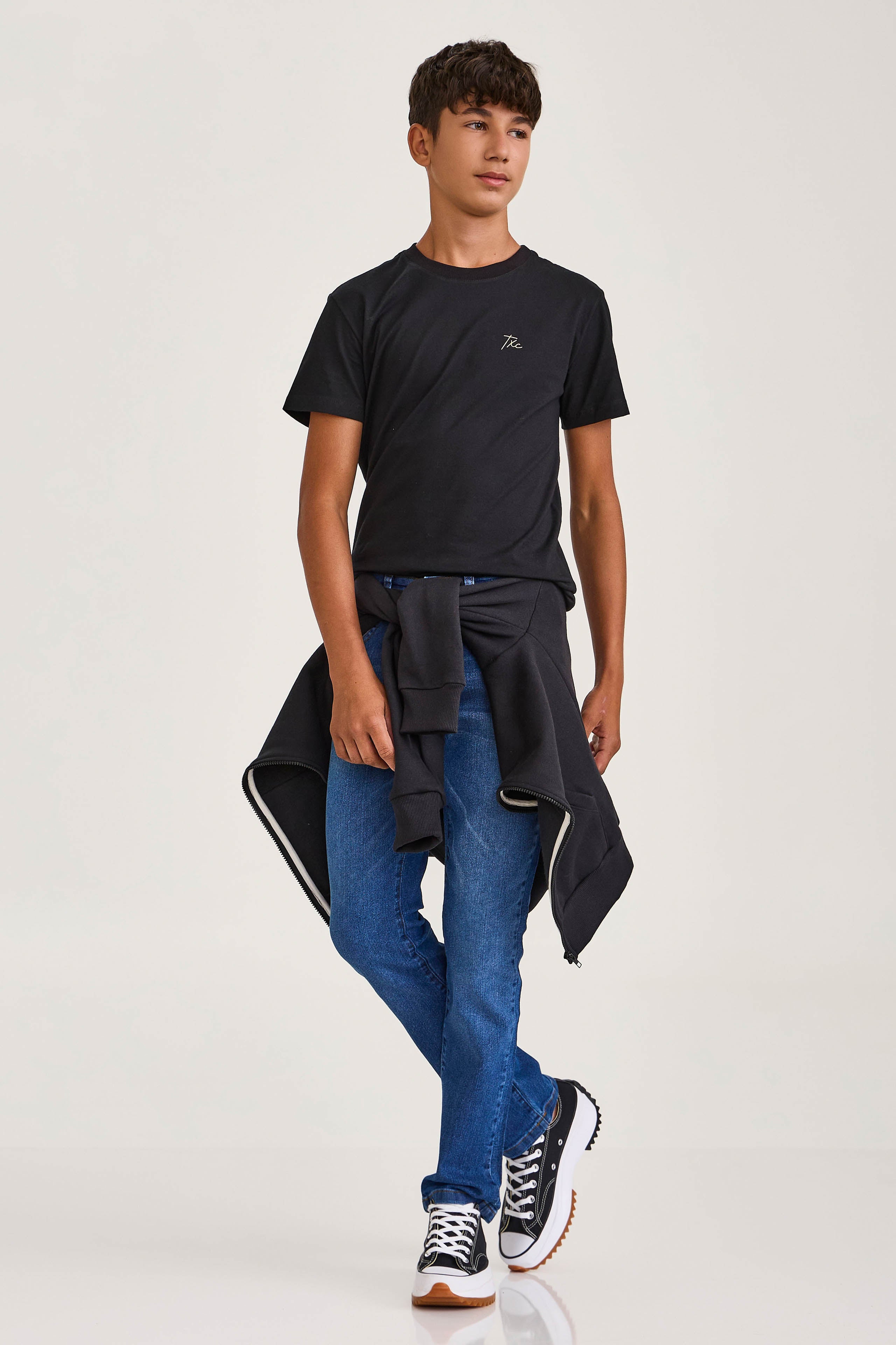 CAMISETA REGULAR MEIA MALHA PENTEADA ESTAMPADA 192290i INFANTIL