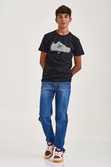 CAMISETA REGULAR MEIA MALHA ESTAMPADA 192297i INFANTIL