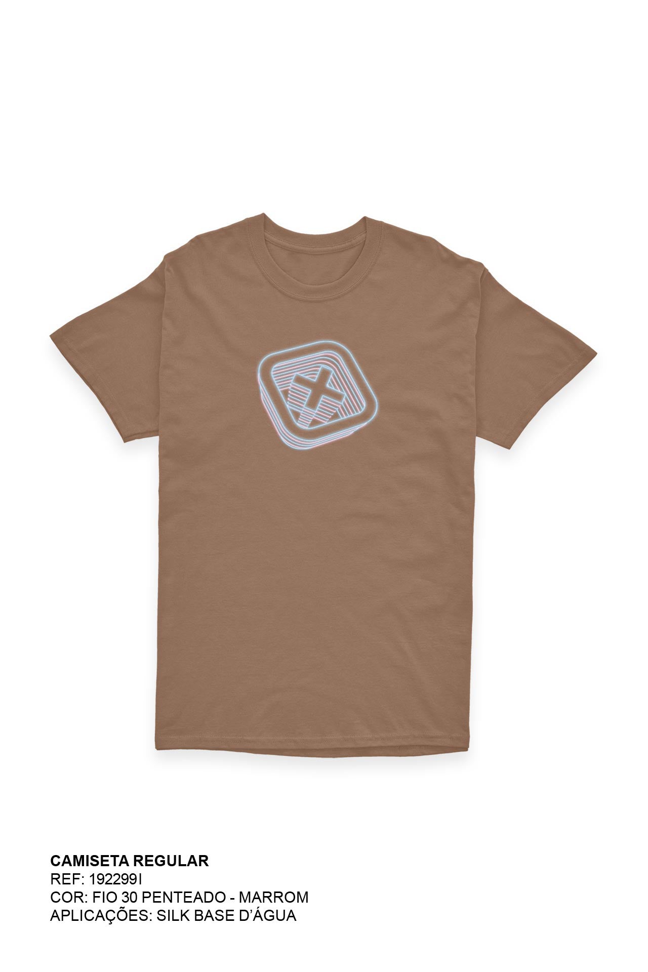 CAMISETA REGULAR MEIA MALHA PENTEADA ESTAMPADA 192299i INFANTIL