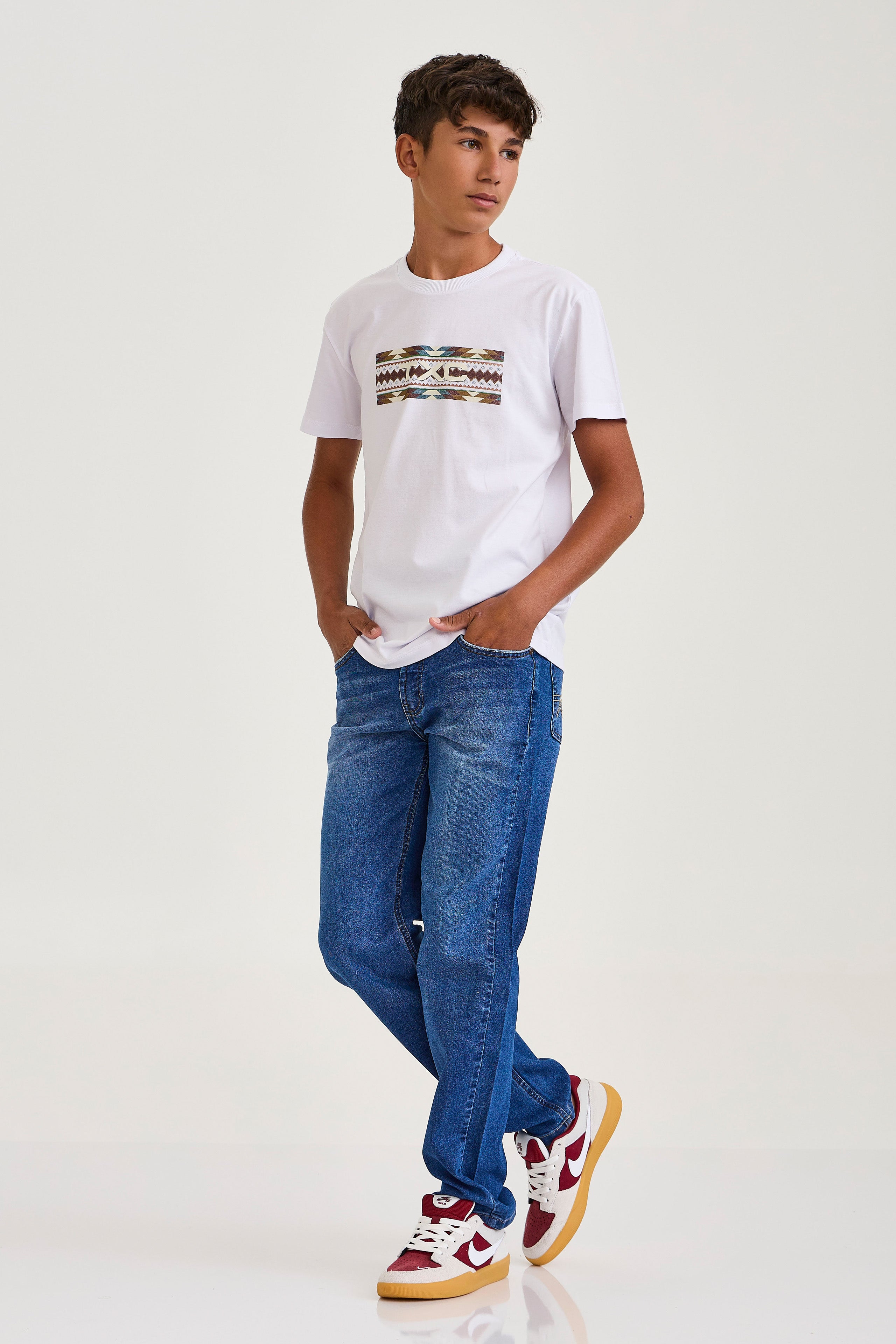 CAMISETA REGULAR FIO 30 PENTEADA  192313