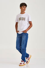 CAMISETA REGULAR FIO 30 PENTEADA  192313