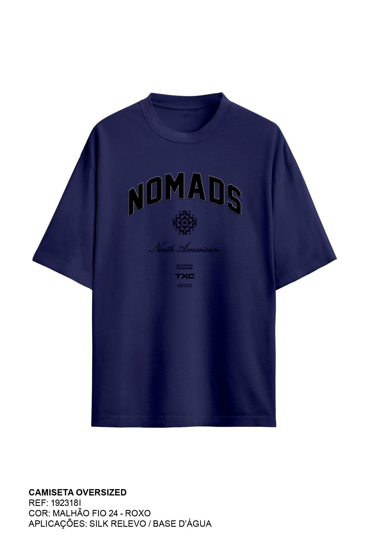 CAMISETA OVERSIZED MALHA ESTAMPADA 192318