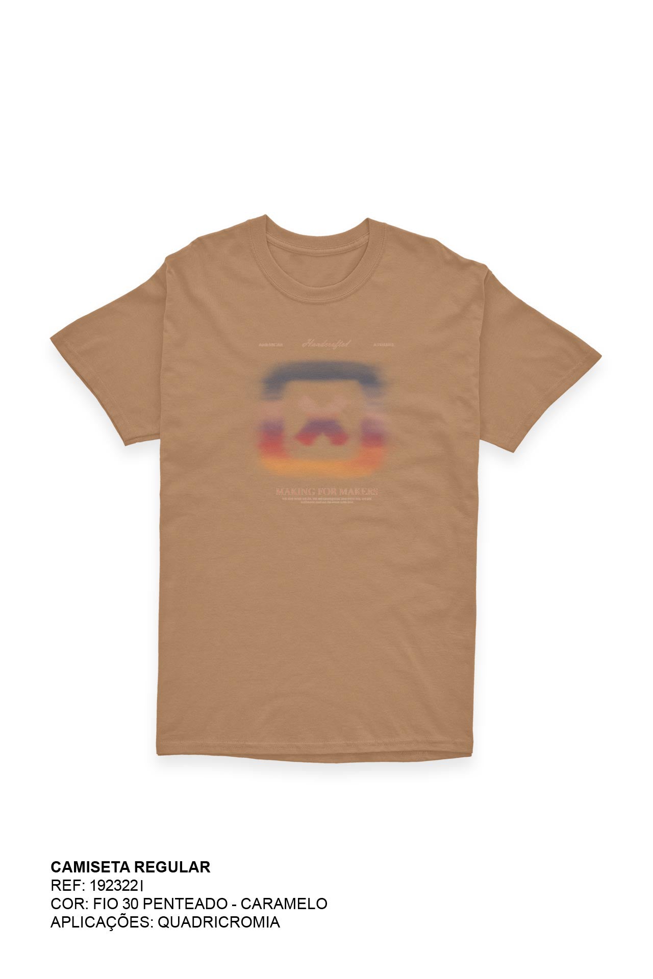 CAMISETA REGULAR MEIA MALHA PENTEADA ESTAMPADA 192322i INFANTIL