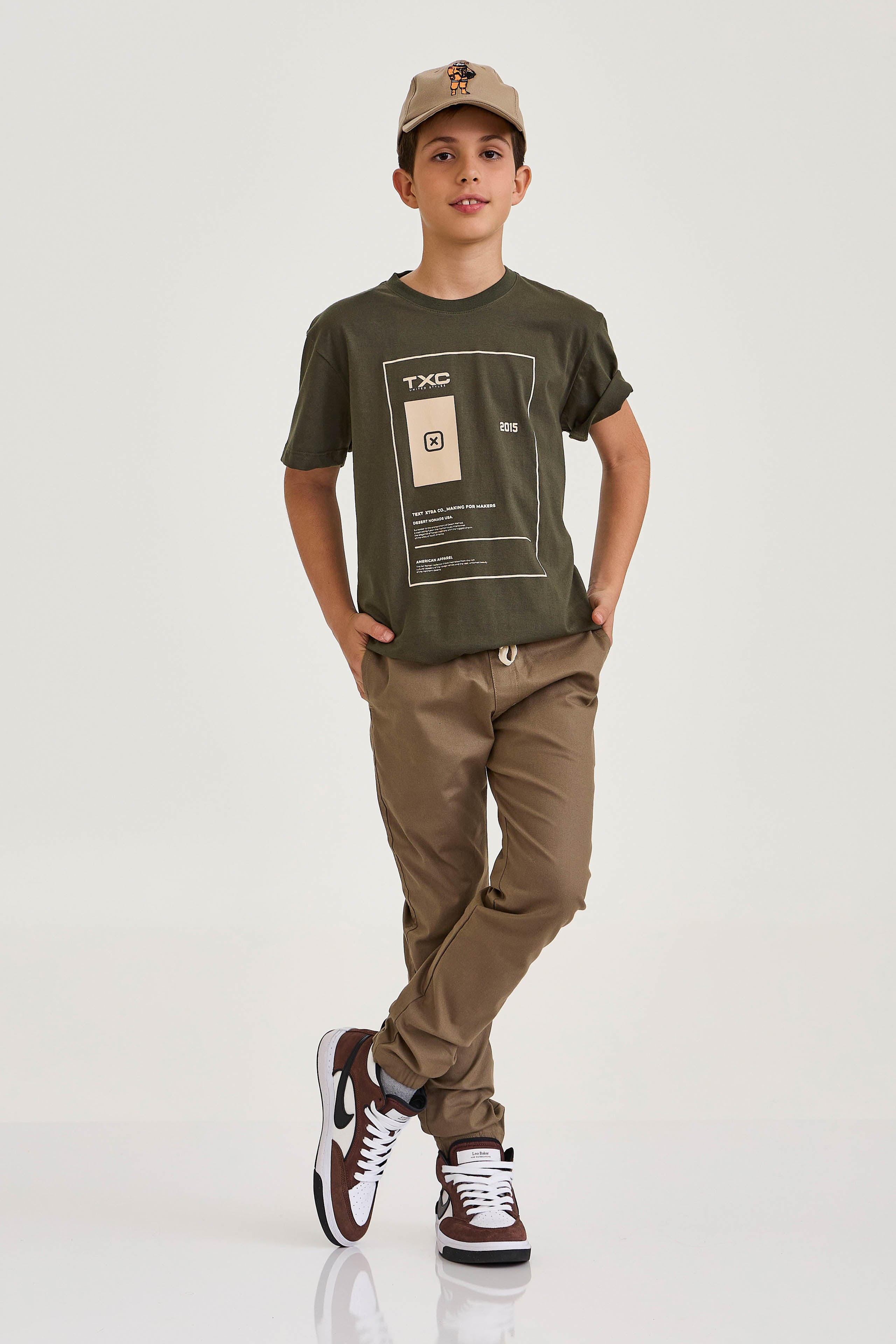 CAMISETA REGULAR MEIA MALHA PENTEADA ESTAMPADA 192347i INFANTIL