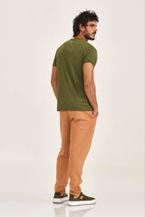 CAMISETA REGULAR MEIA MALHA PENTEADA ESTAMPADA 192352P