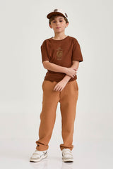 CAMISETA REGULAR MEIA MALHA PENTEADA ESTAMPADA 192380i INFANTIL