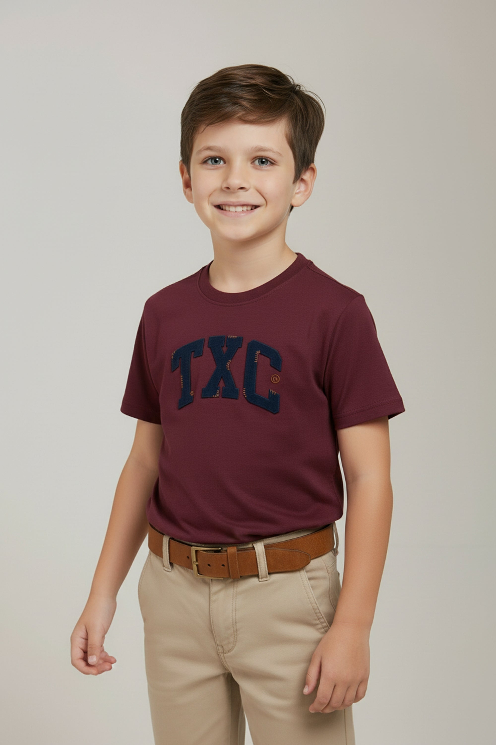 CAMISETA REGULAR MEIA MALHA PENTEADA BORDADA 192389i INFANTIL