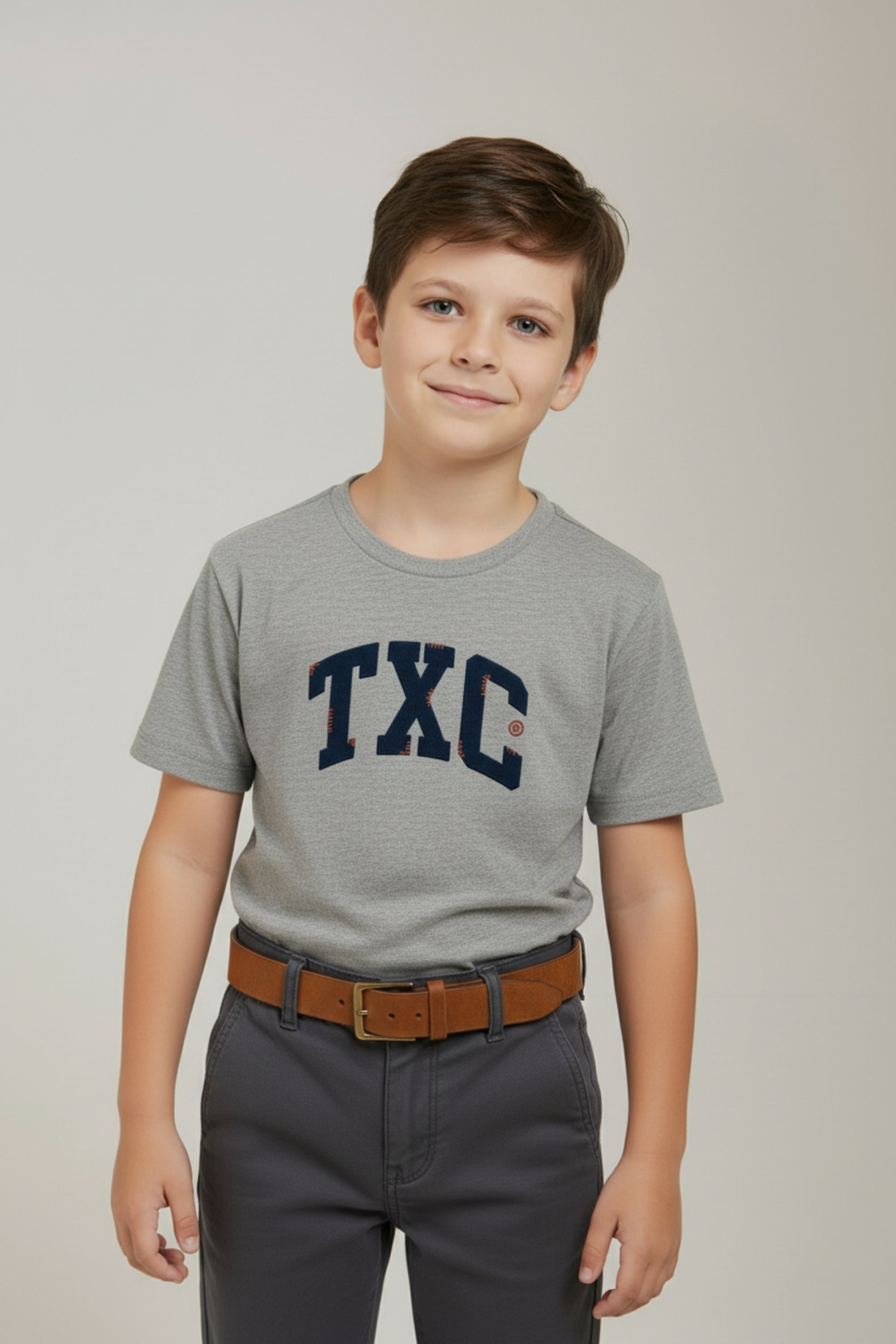 CAMISETA REGULAR MEIA MALHA PENTEADA BORDADA 192389i INFANTIL