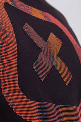 CAMISETA REGULAR MEIA MALHA PENTEADA ESTAMPADA 192412