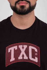 CAMISETA REGULAR MEIA MALHA PENTEADA ESTAMPADA 192414