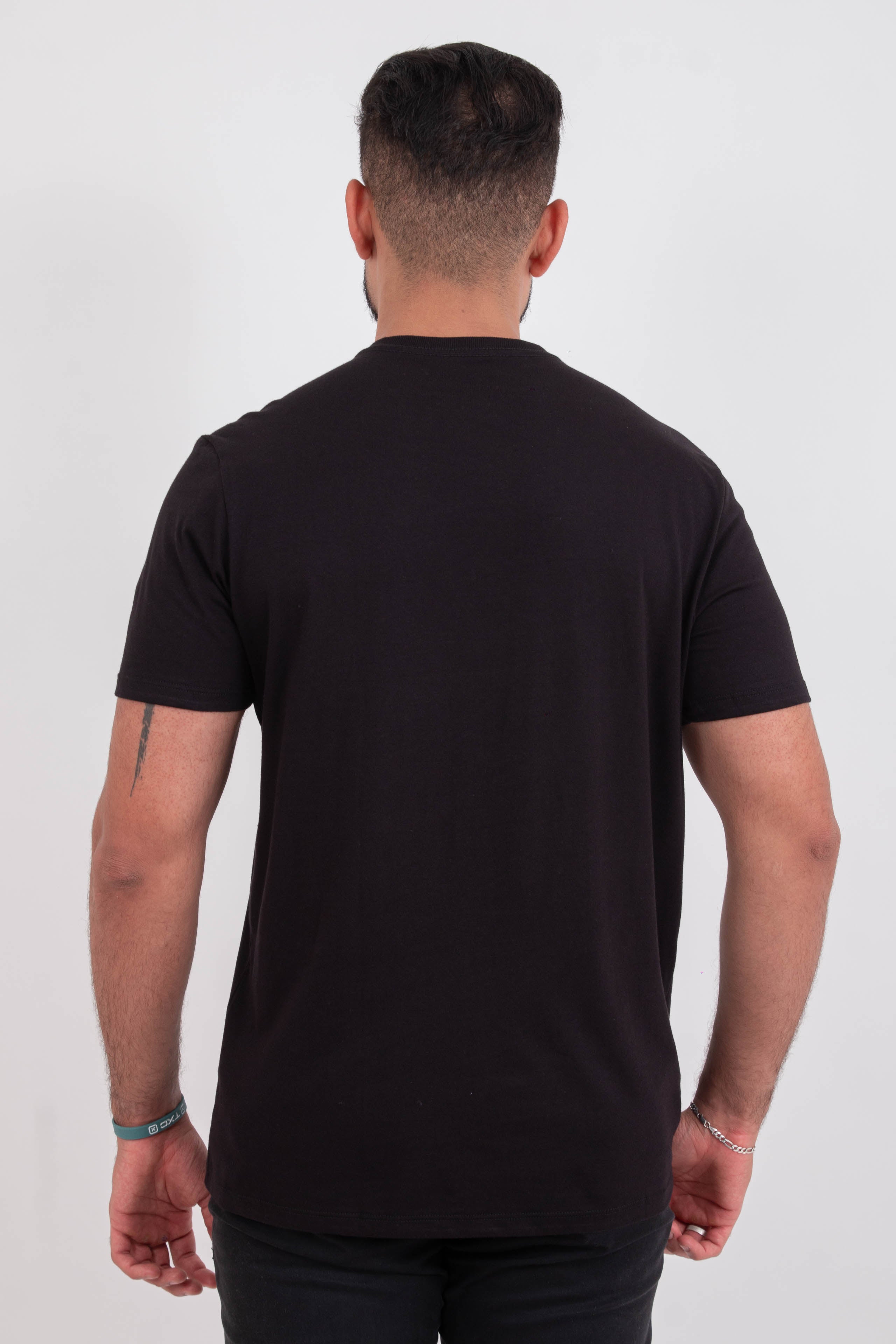 CAMISETA REGULAR MEIA MALHA PENTEADA ESTAMPADA 192414