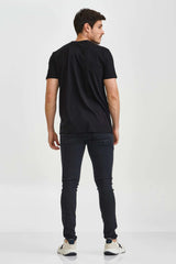 CAMISETA REGULAR MEIA MALHA PENTEADA ESTAMPADA 192417