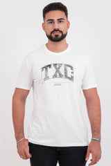 CAMISETA REGULAR MEIA MALHA PENTEADA ESTAMPADA 192440