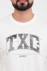 CAMISETA REGULAR MEIA MALHA PENTEADA ESTAMPADA 192440