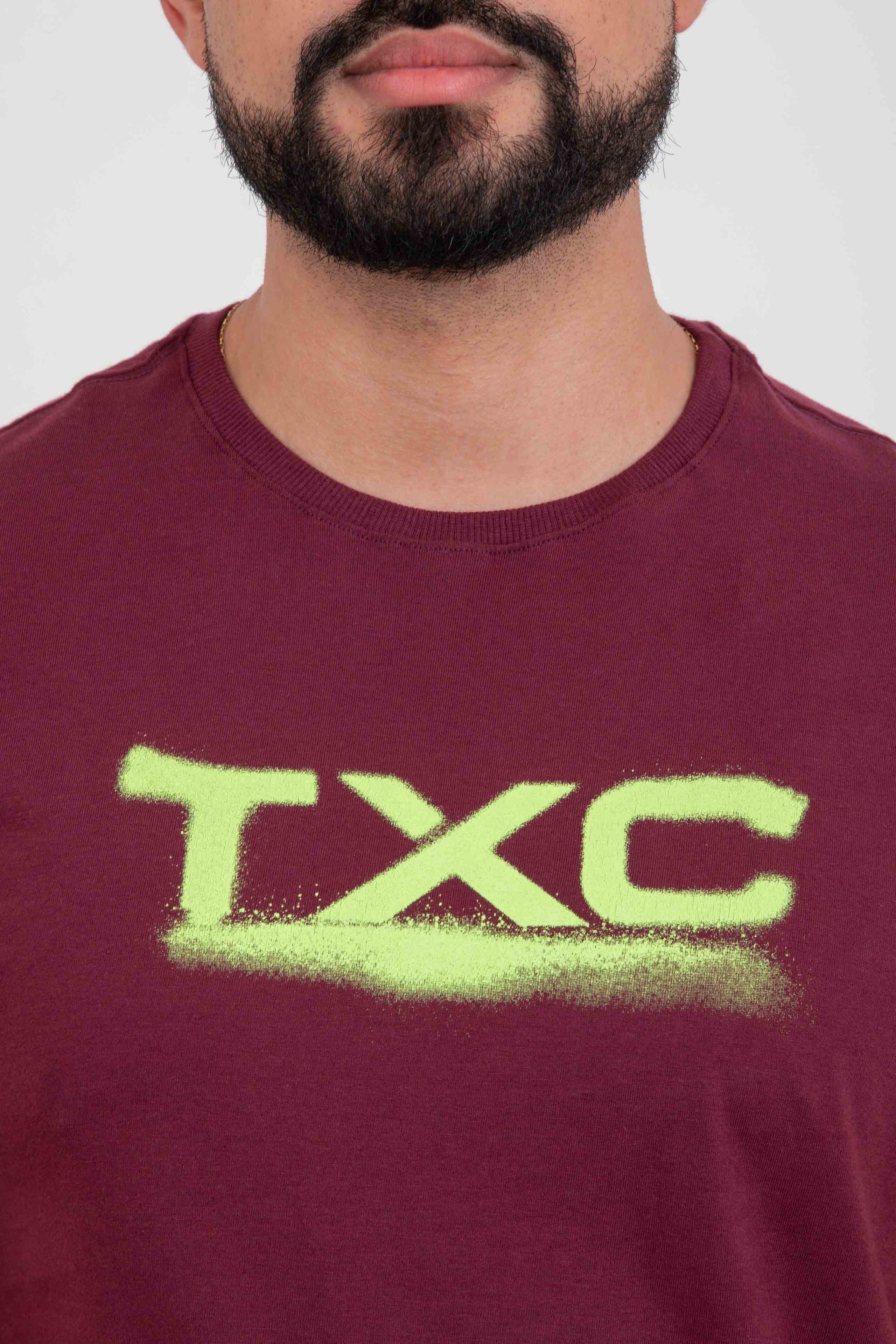 CAMISETA REGULAR MEIA MALHA PENTEADA ESTAMPADA 192467