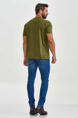 CAMISETA REGULAR MEIA MALHA PENTEADA ESTAMPADA 192476