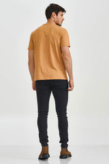 CAMISETA REGULAR MEIA MALHA PENTEADA ESTAMPADA 192485